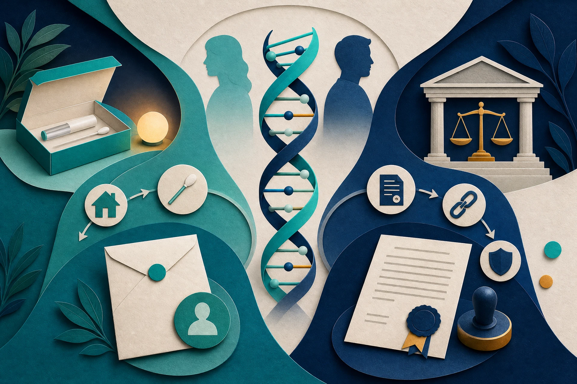 Caminhos distintos para o teste de DNA informativo e judicial